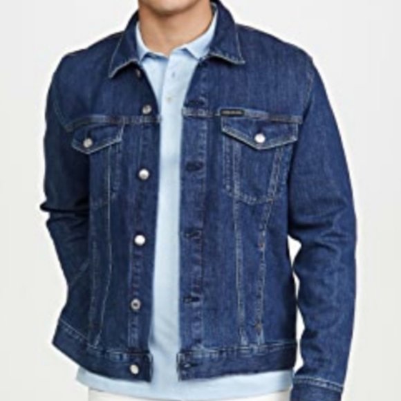 CK Jeans Essential Trucker Iconic CK Jacket Size L - Picture 3 of 6